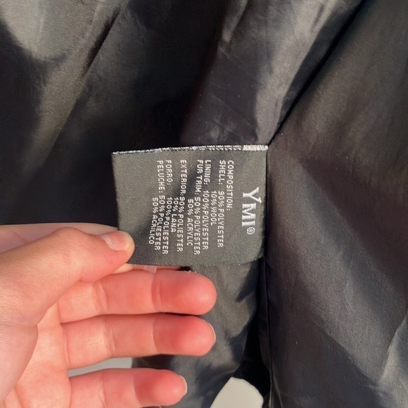 🏷5/25 Girls Large Black Lined Coat - Picture 5 of 7